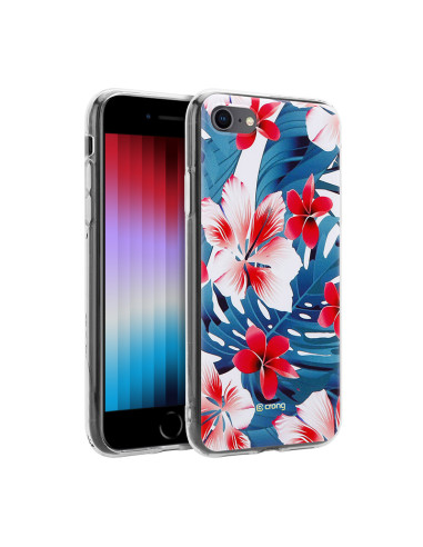Etui Do iPhone SE ( 2022 / 2020 ) / 8 / 7 Crong Flower Case Niebieski