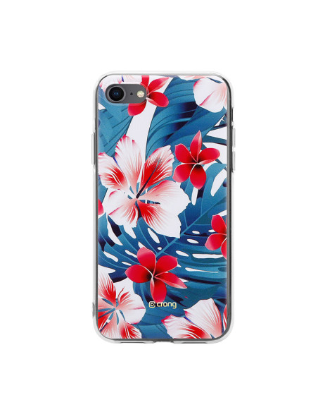 Etui Do iPhone SE ( 2022 / 2020 ) / 8 / 7 Crong Flower Case Niebieski