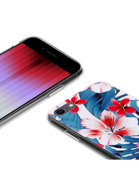 Etui Do iPhone SE ( 2022 / 2020 ) / 8 / 7 Crong Flower Case Niebieski
