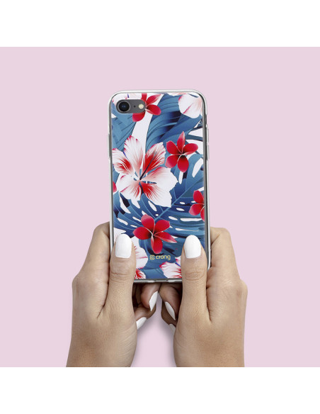 Etui Do iPhone SE ( 2022 / 2020 ) / 8 / 7 Crong Flower Case Niebieski