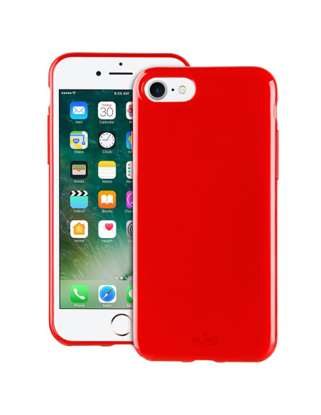 Zestaw Etui Do iPhone SE ( 2022 / 2020 ) / 8 / 7 + Składane Okulary Przeciwsłoneczne Puro Sunny Kit Czerwony