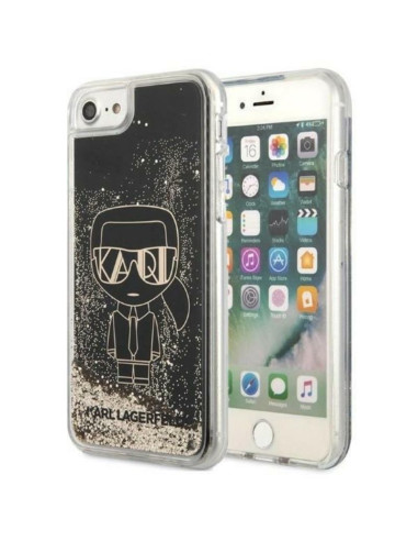 Etui Do iPhone SE 2022 / Se 2020 / 8 / 7 Karl Lagerfeld Liquid Glitter Gatsby Czarny