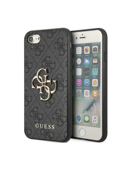 Etui Do iPhone SE ( 2022 / 2020 ) / 8 / 7 Guess 4G Big Metal Logo Szary