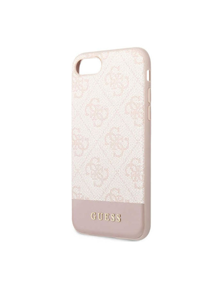 Etui Do iPhone iPhone SE ( 2022 / 2020 ) / 8 / 7 Guess 4G Bottom Stripe Collection Różowy