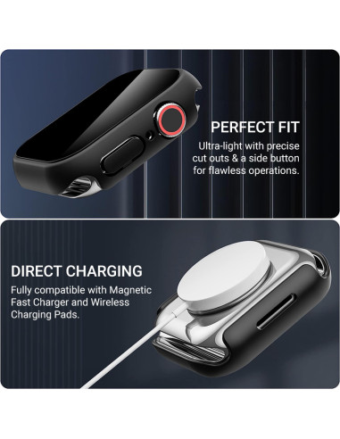 Etui Ze Szkłem Do Apple Watch 41 mm Crong...