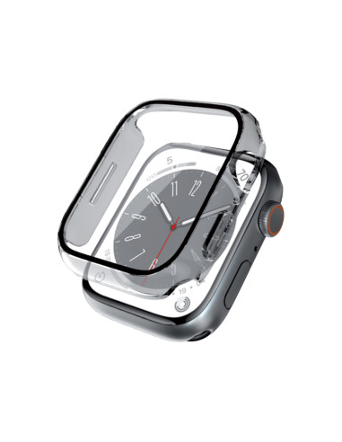 Etui Ze Szkłem Do Apple Watch 40 mm Crong Hybrid Watch Case Przezroczysty