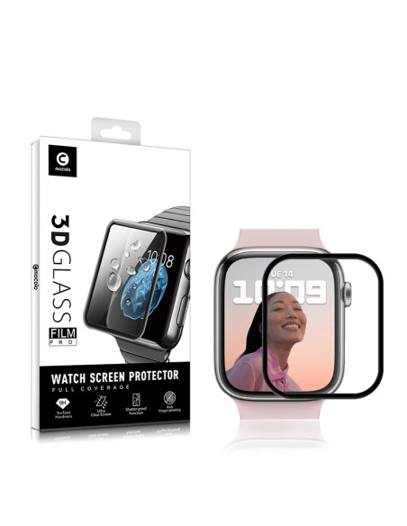 Szkło Ochronne Na Ekran Apple Watch 41 mm Mocolo 3D Glass Full Glue