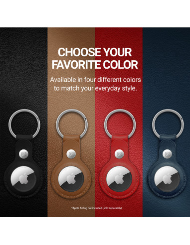 Etui Skórzane Ochronne Brelok Do Apple AirTag...
