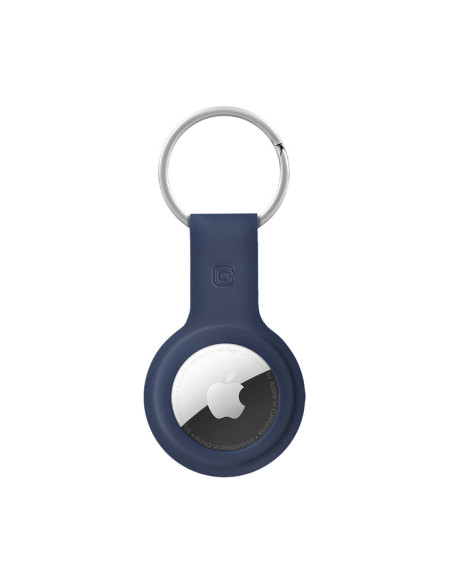 Etui Ochronne Brelok Do Apple AirTag Crong Silicone Case With Key Ring Niebieski