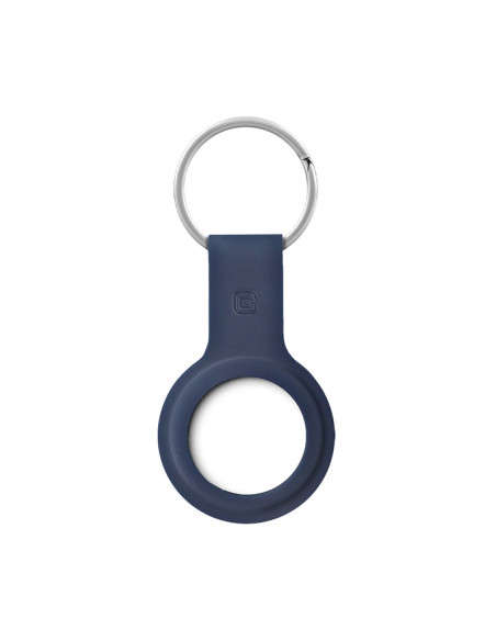 Etui Ochronne Brelok Do Apple AirTag Crong Silicone Case With Key Ring Niebieski