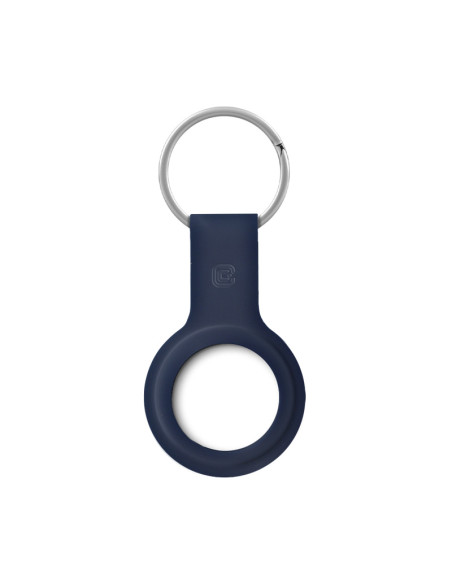 Etui Ochronne Brelok Do Apple AirTag Crong Silicone Case With Key Ring Niebieski