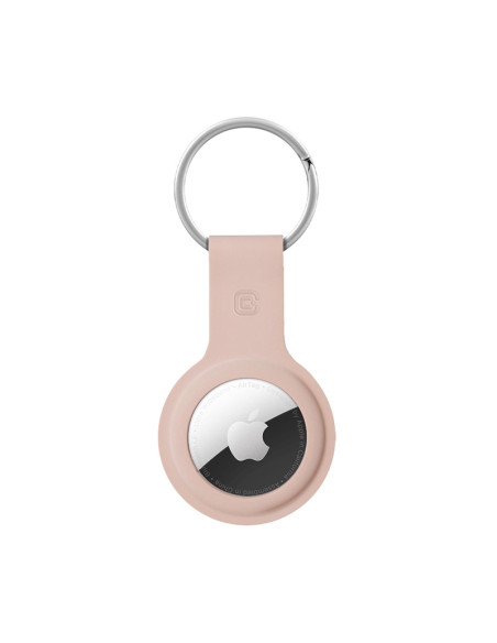 Etui Ochronne Brelok Do Apple AirTag Crong Silicone Case With Key Ring Różowy