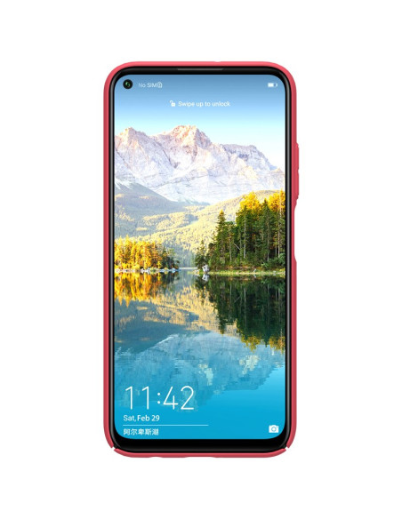 Etui Do Huawei P40 Lite / Nova 7I / Nova 6 SE Nillkin Super Frosted Shield Czerwony