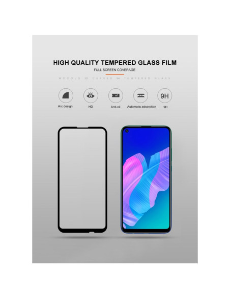 Szkło Ochronne Huawei P40 Lite E Mocolo 2.5D Full Glue Glass