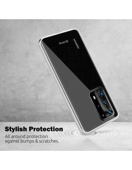 Etui Do Huawei P40 Pro Crong Crystal Slim Cover Przezroczysty