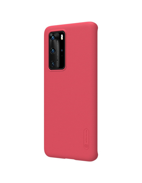 Etui Do Huawei P40 Pro Nillkin Super Frosted Shield Czerwony