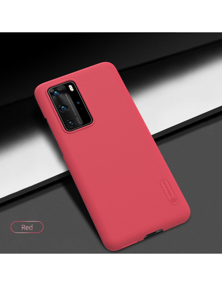 Etui Do Huawei P40 Pro Nillkin Super Frosted Shield Czerwony