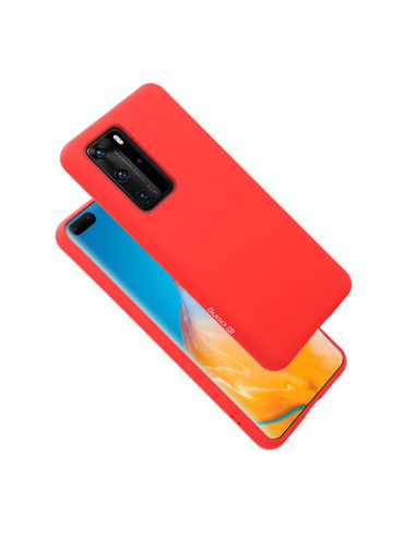 Crong Color Cover Etui Do Huawei P40 Pro Czerwony