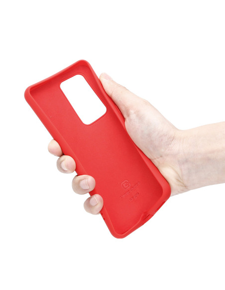 Crong Color Cover Etui Do Huawei P40 Pro Czerwony