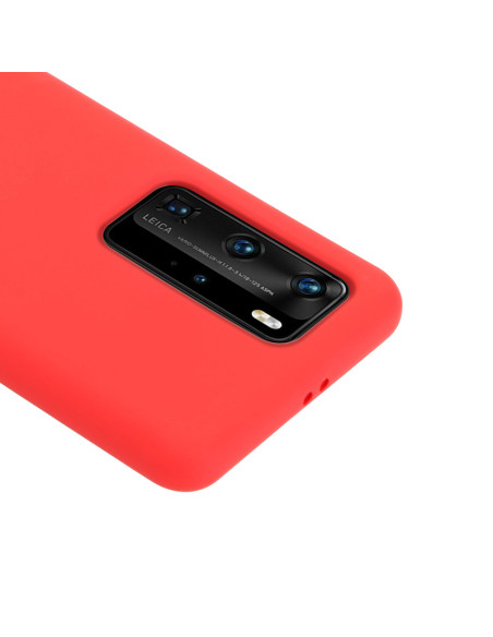 Crong Color Cover Etui Do Huawei P40 Pro Czerwony