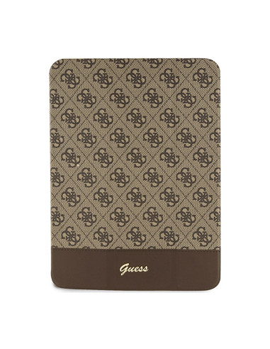 Etui Do iPad 10.9 " ( 2022 ) Guess 4G Stripe Allover Brązowy