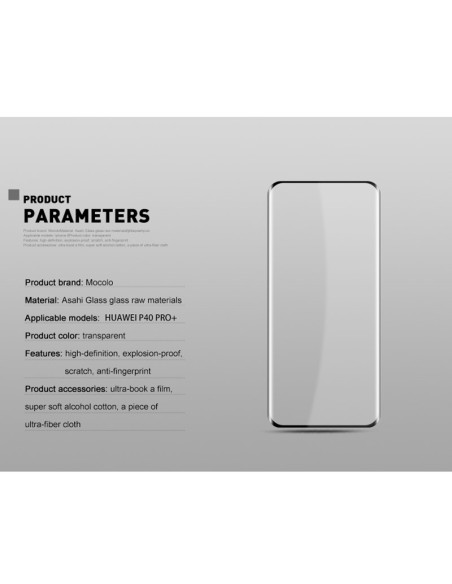 Szkło Ochronne Huawei P40 Pro Mocolo 3D Glass Full Glue