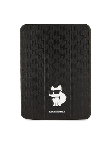 Etui Do iPad 10.9 " ( 2022 ) Karl Lagerfeld Folio Magnet Allover Saffiano Monogram NFT Choupette Czarny