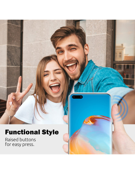 Etui Do Huawei P40 Crong Crystal Slim Cover Przezroczysty