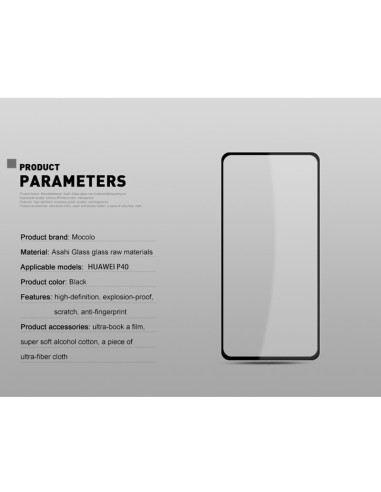 Szkło Ochronne Huawei P40 Mocolo 2.5D Full Glue...