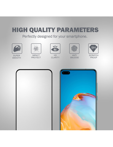 Szkło Hartowane 9H Na Cały Ekran Huawei P40 +...
