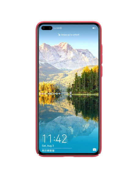 Etui Do Huawei P40 Nillkin Super Frosted Shield Czerwony