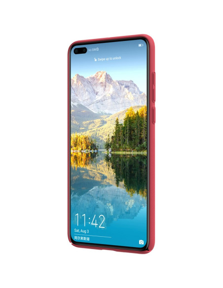 Etui Do Huawei P40 Nillkin Super Frosted Shield Czerwony