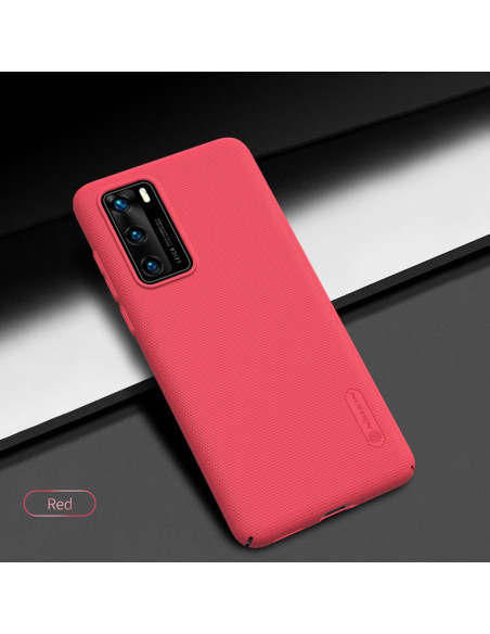 Etui Do Huawei P40 Nillkin Super Frosted Shield Czerwony