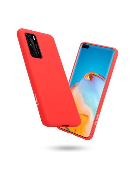 Etui Do Huawei P40 Crong Color Cover Czerwony