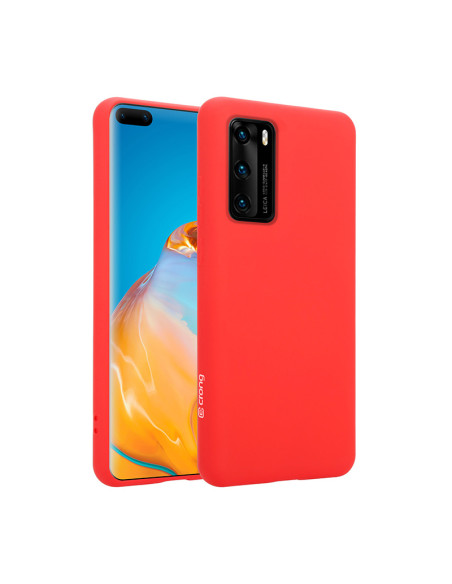 Etui Do Huawei P40 Crong Color Cover Czerwony