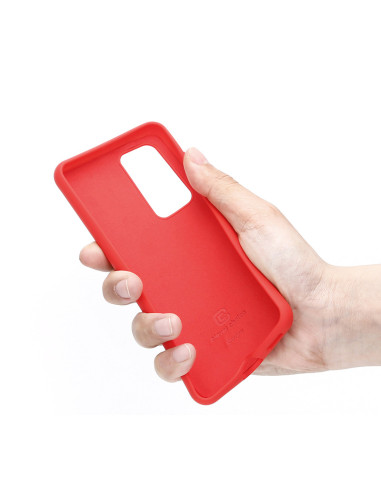 Etui Do Huawei P40 Crong Color Cover Czerwony