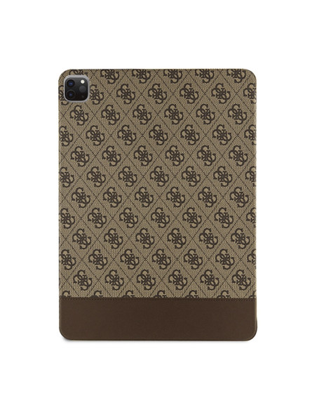 Etui Do iPad Pro 12.9 " ( 2022 - 2020 ) Guess 4G Stripe Allover Brązowy