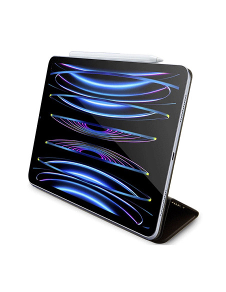 Etui Do iPad Pro 12.9 " ( 2022 - 2020 ) Guess 4G Stripe Allover Brązowy