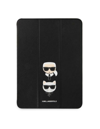 Etui Do iPad Pro 11 " 2021 Karl Lagerfeld Saffiano Karl & Choupette Heads Czarny