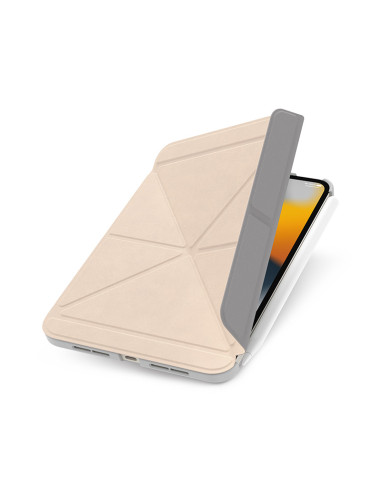 Etui Origami Do iPad Mini 6 ( 2021 ) Z Ładowaniem Apple Pencil Moshi Versacover Beżowy