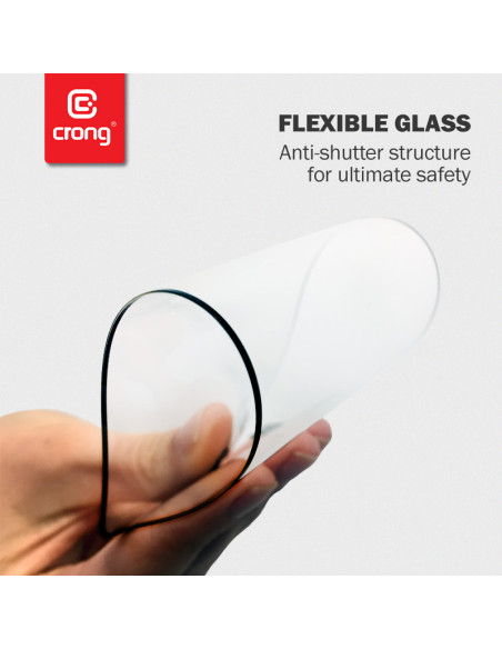 Szkło Hybrydowe 9H Na Cały Ekran Xiaomi Mi 10 Lite Crong 7D Nano Flexible Glass