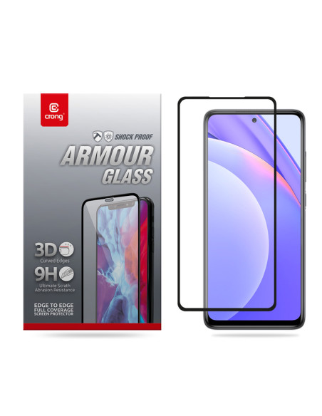 Szkło Hartowane 9H Full Glue Na Cały Ekran Xiaomi Mi 10T Lite Crong 3D Armour Glass