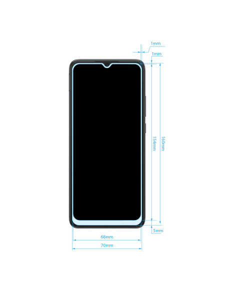 Szkło Hybrydowe Niepękające 9H Na Cały Ekran Xiaomi Redmi 10C Crong 7D Nano Flexible Glass