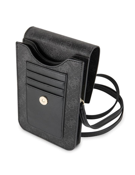 Torba Z Przegrodą Na Smartfona Guess 4G Uptown Wallet Phone Bag Czarny