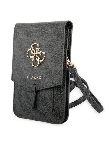 Torba Z Przegrodą Na Smartfona Guess 4G Big Metal Logo Phone Bag Czarny