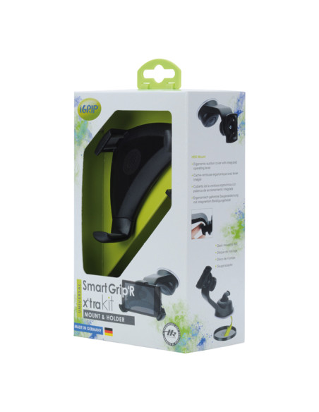 Uchwyt Uniwersalny Samochodowy Do Smartfonów O Szer. 56-81 mm / Wys. 114-138 mm iGrip Universal Smart Grip'R X'Tra Kit Czarny