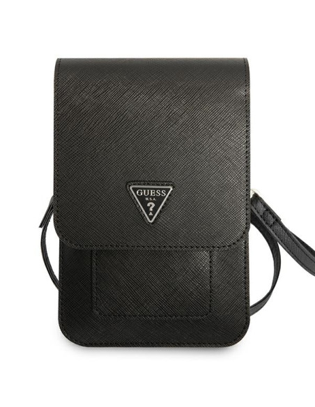 Torba Na Smartfona I Akcesoria Guess Wallet Saffiano Triangle Logo Phone Bag Czarny