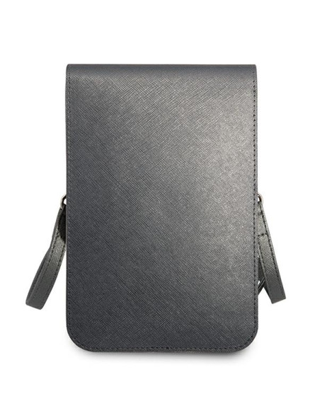 Torba Na Smartfona I Akcesoria Guess Wallet Saffiano Triangle Logo Phone Bag Szary