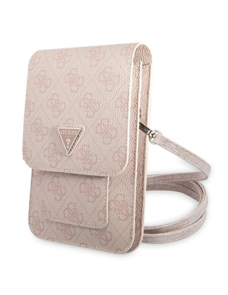 Torba Na Smartfona I Akcesoria Guess Wallet 4G Triangle Logo Phone Bag Różowy