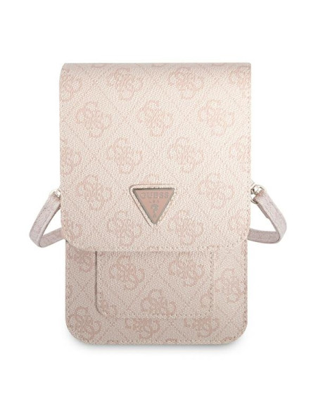 Torba Na Smartfona I Akcesoria Guess Wallet 4G Triangle Logo Phone Bag Różowy